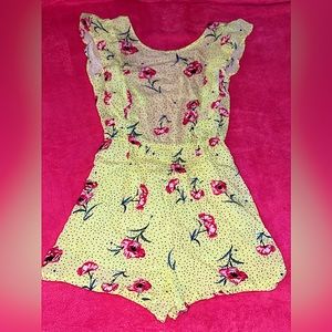 NWT XS Rhinestone Summer Romper